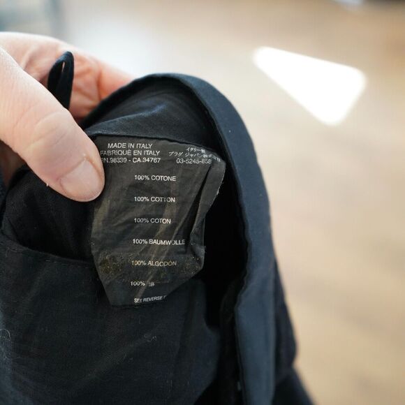 Prada Women's Black Velvet Trousers Size 50/ XL/16 100% Cotton - Picture 5 of 12